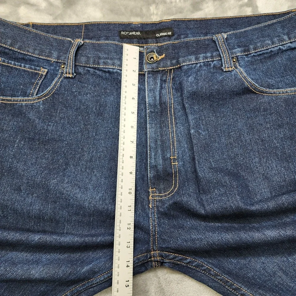 Vintage Rocawear Jeans Mens 46X32* Blue Classic Fit Baggy‎ Skater Grunge Y2K